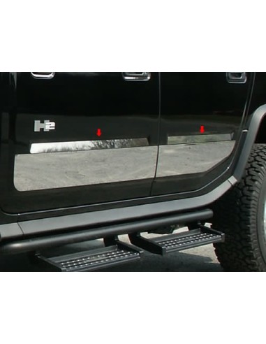 QAA Hummer H2 Puerta de acero inoxidable Insertar Recortar