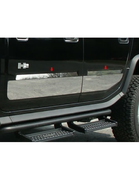 QAA Hummer H2 Puerta de acero inoxidable Insertar Recortar