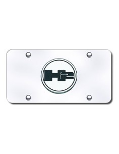 Hummer H2 Logo Chrome Placa