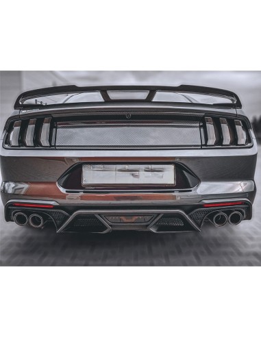 Panel de tapa de maletero de repuesto completo - Impresión de carbono (MUSTANG 15-23)