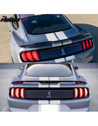 Alerón trasero - Estilo GT500/MACH1 - Negro brillante (MUSTANG 15-23)