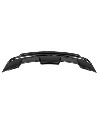 Rear Spoiler - GT500/MACH1 Style + Gurney Flap - Gloss Black (MUSTANG 15-23)