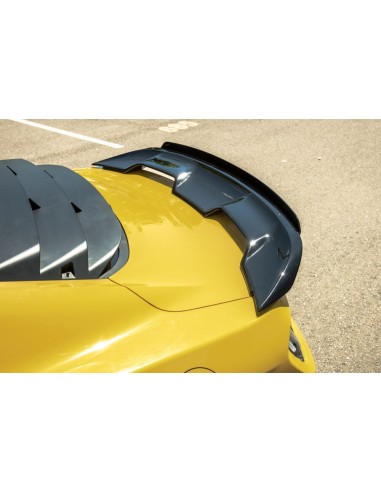 Rear Spoiler - GT500/MACH1 Style + Gurney Flap - Gloss Black (MUSTANG 15-23)
