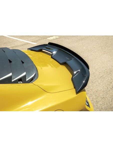 Rear Spoiler - GT500/MACH1 Style + Gurney Flap - Gloss Black (MUSTANG 15-23)