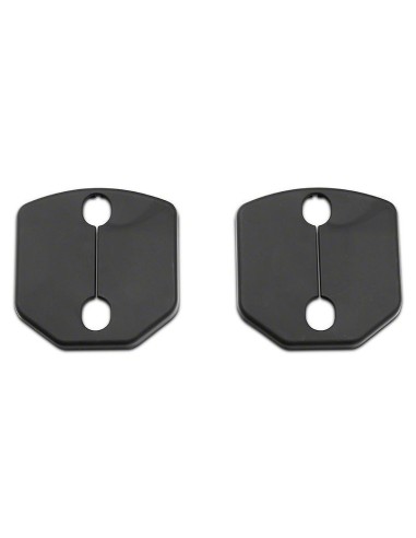 Juego de cubiertas para cerradero de puerta - Negro (MUSTANG 15-23)