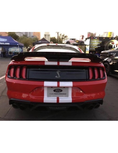 Alerón trasero Gurney para GT500/MACH1 - Negro brillante (MUSTANG Fastback 15-23)