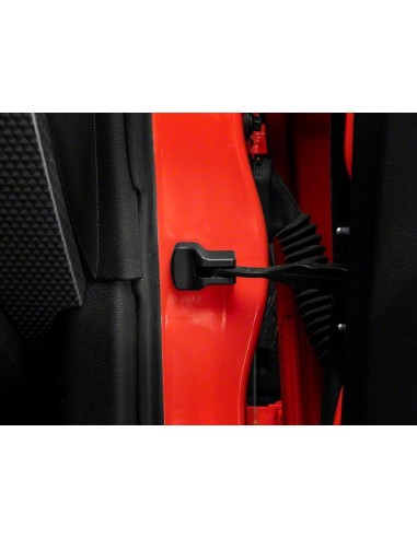 Juego de cubiertas para bisagras de puerta - Negro (MUSTANG 15-23)