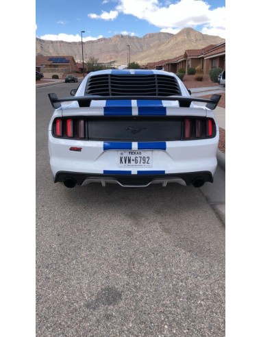 Rear Spoiler - GT F35 style - Gloss Black (MUSTANG 15-23 Fastback)