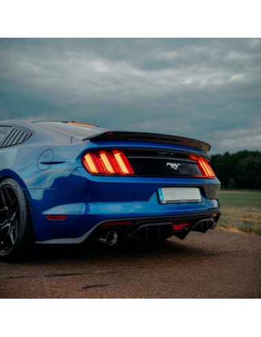 Alerón trasero estilo GT350, negro brillante (MUSTANG Fastback 15-23)