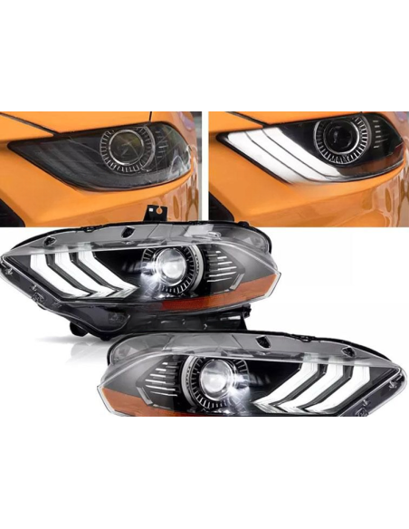 Faros delanteros - Proyector LED completo - Juego (MUSTANG 18-23 EE. UU.)