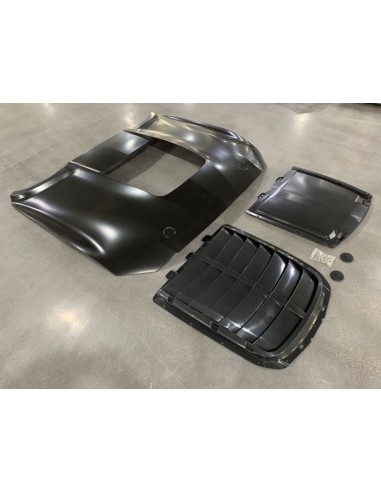 Capó de aluminio - Estilo GT500 1:1 - Ikon (MUSTANG 18-23 GT, Ecoboost)