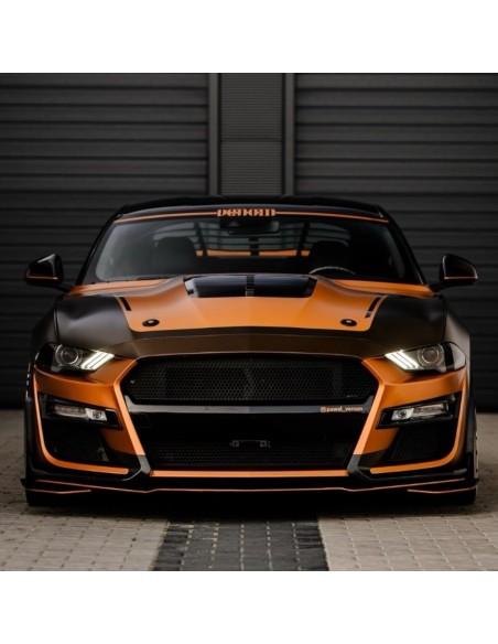 Capó de aluminio - Estilo GT500 1:1 - Ikon (MUSTANG 18-23 GT, Ecoboost)