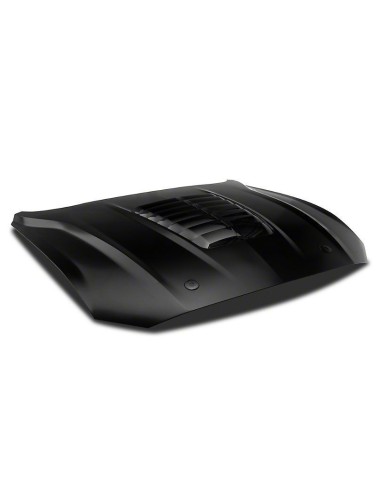 Capó de aluminio estilo GT500 con entrada de aire en negro brillante (MUSTANG GT 18-23, Ecoboost)