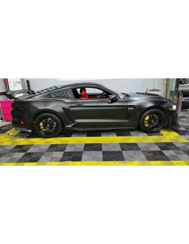 Capó de aluminio estilo GT500 con entrada de aire en negro brillante (MUSTANG GT 18-23, Ecoboost)