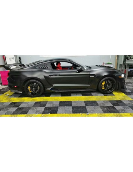 Capó de aluminio estilo GT500 con entrada de aire en negro brillante (MUSTANG GT 18-23, Ecoboost)