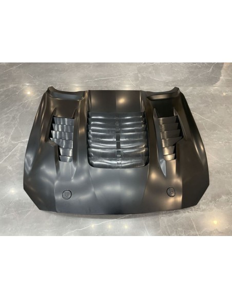Capó de aluminio - Estilo GT500KR 1:1 (MUSTANG 18-23 GT, Ecoboost)