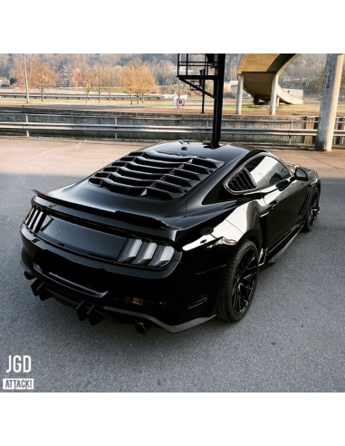 Rejilla de ventilación trasera - Negro mate (MUSTANG 15-23 Fastback)