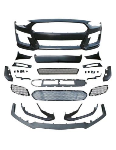 Parachoques delantero estilo GT500 - IkonMotorsports (MUSTANG 18-23 EcoBoost, GT)