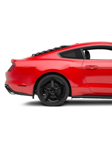 Rear Window Louvers - Gloss Black (MUSTANG 15-23 Fastback)