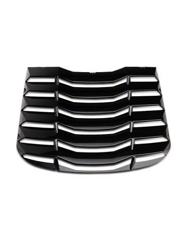 Rear Window Louvers - Gloss Black (MUSTANG 15-23 Fastback)