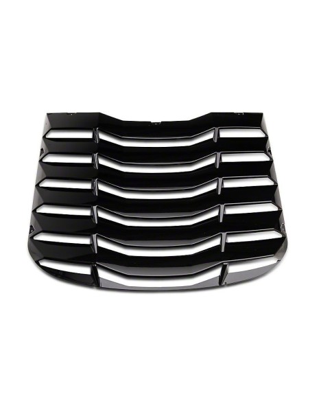 Rear Window Louvers - Gloss Black (MUSTANG 15-23 Fastback)
