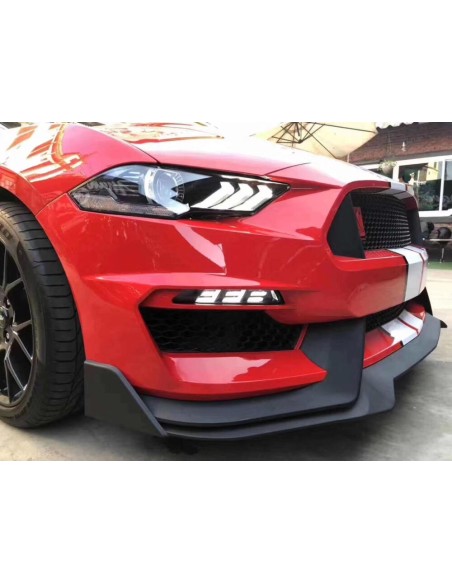Front Bumper - GT350 Style + Turn Signals LED/DRL (MUSTANG 18-23 EcoBoost, GT)