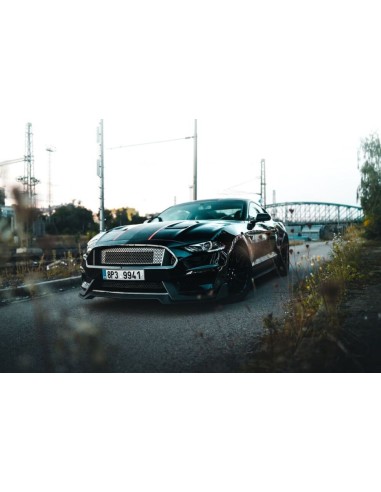 Front Bumper - GT350 Style + Turn Signals LED/DRL (MUSTANG 18-23 EcoBoost, GT)