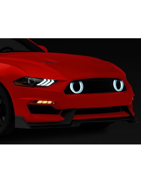 Rejilla superior LED (solo para parachoques GT350) - Estilo MACH1 (MUSTANG 15-23)
