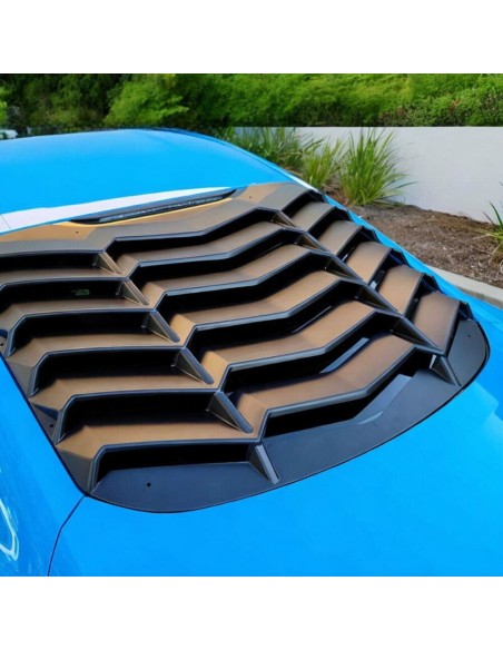 Persianas traseras estilo LV, negro mate (MUSTANG Fastback 15-23)