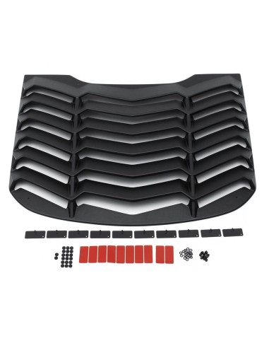 Persianas traseras estilo LV, negro mate (MUSTANG Fastback 15-23)