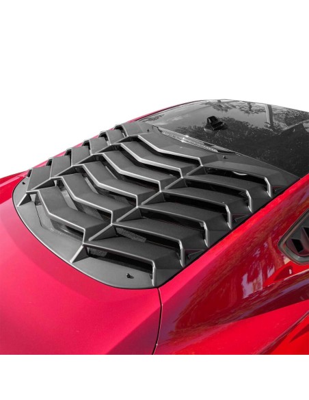 Persianas traseras estilo LV, negro mate (MUSTANG Fastback 15-23)