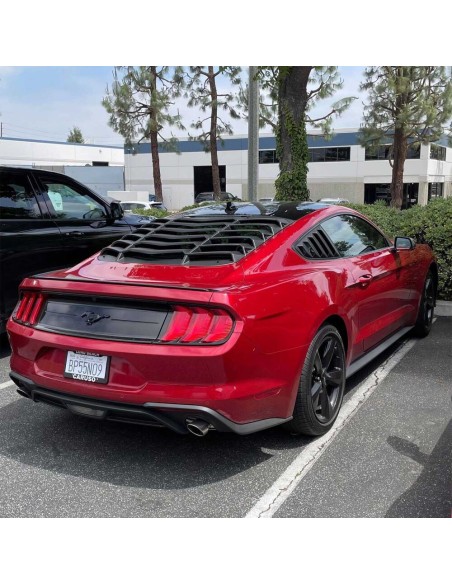 Persianas traseras estilo LV, negro mate (MUSTANG Fastback 15-23)