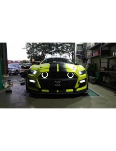 Luces LED HALO para parachoques delantero estilo GT500 - Juego (MUSTANG 15-23) 2
