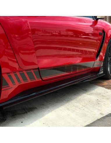 Faldones laterales - Extensión - Estilo GT500 (MUSTANG 15-23 Ecoboost, V6, GT)