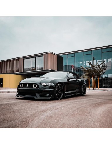 Parachoques delantero estilo MACH1 + luces direccionales LED/DRL (MUSTANG 18-23 EcoBoost, GT)