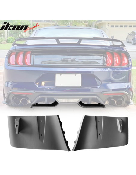 Rear Valance Aero Foil Kit (MUSTANG 18-23 GT, 19-23 Ecoboost w/ Active Exhaust)