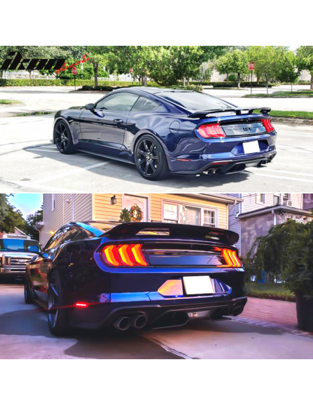 Rear Valance Aero Foil Kit (MUSTANG 18-23 GT, 19-23 Ecoboost w/ Active Exhaust)