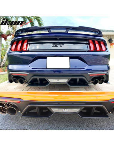 Rear Valance Aero Foil Kit (MUSTANG 18-23 GT, 19-23 Ecoboost w/ Active Exhaust)