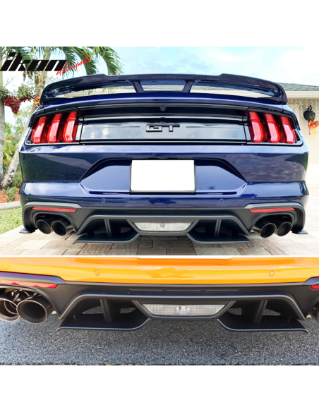 Rear Valance Aero Foil Kit (MUSTANG 18-23 GT, 19-23 Ecoboost w/ Active Exhaust)