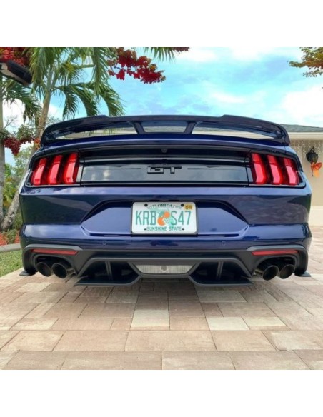 Rear Valance Aero Foil Kit (MUSTANG 18-23 GT, 19-23 Ecoboost w/ Active Exhaust)
