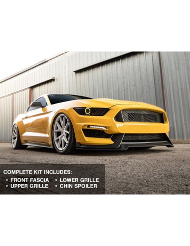 Parachoques delantero estilo GT350 (MUSTANG 15-17 EcoBoost, V6, GT)