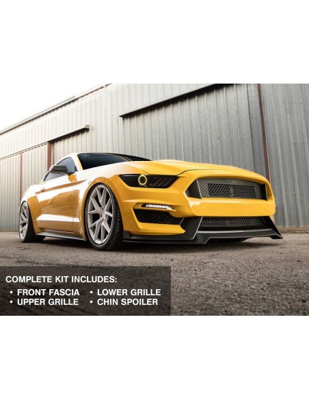 Parachoques delantero estilo GT350 (MUSTANG 15-17 EcoBoost, V6, GT)