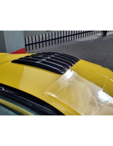 Capó de aluminio estilo GT500 - Negro brillante (MUSTANG 15-17 V6, GT, Ecoboost)