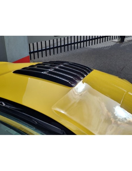 Capó de aluminio estilo GT500 - Negro brillante (MUSTANG 15-17 V6, GT, Ecoboost)