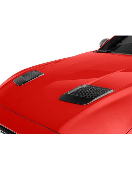 Ventilaciones del capó - Negro brillante (MUSTANG 18-23 GT, EcoBoost)