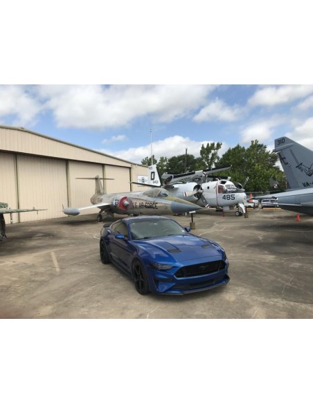 Ventilaciones del capó - Negro brillante (MUSTANG 18-23 GT, EcoBoost)