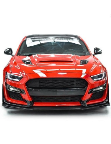 Parachoques delantero estilo GT500 - IkonMotorsports (MUSTANG 15-17 EcoBoost, V6, GT)
