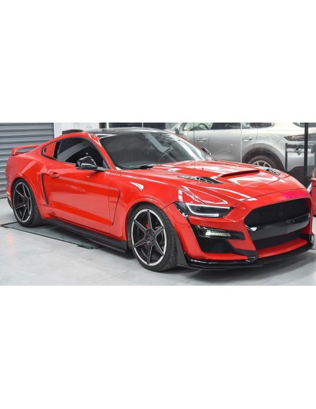 Parachoques delantero estilo GT500 - IkonMotorsports (MUSTANG 15-17 EcoBoost, V6, GT)