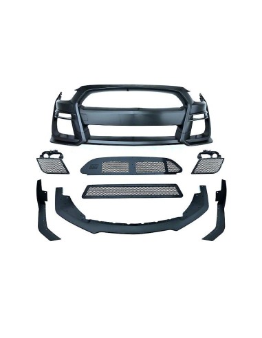 Parachoques delantero estilo GT500 - Sin pintar (MUSTANG 15-17 EcoBoost, V6, GT)