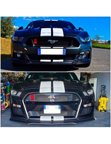 Parachoques delantero estilo GT500 - Sin pintar (MUSTANG 15-17 EcoBoost, V6, GT)